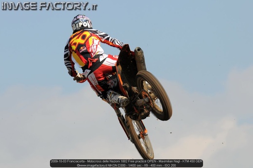 2009-10-03 Franciacorta - Motocross delle Nazioni 1882 Free practice OPEN - Maximilian Nagl - KTM 450 GER